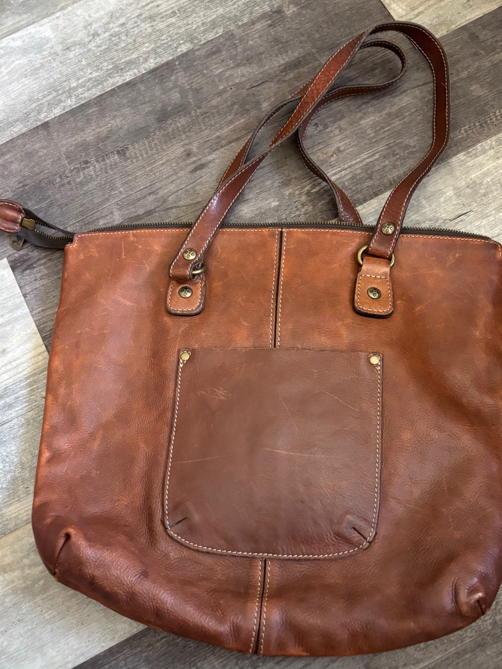 Patricia Nash Distressed Leather studded, large hobo bag￼ - Picture 2 of 3